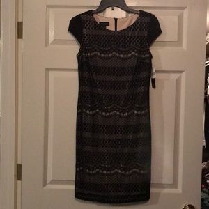 Black dress (tan lining)